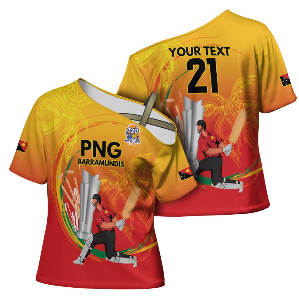 Custom Cricket PNG East Asia-Pacific Cross Shoulder Shirt Papua New Guinea Rise to Power - Wonder Print Shop