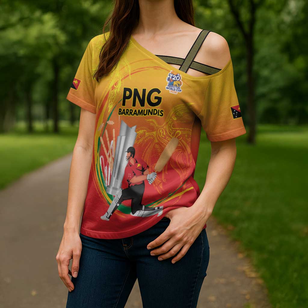 Custom Cricket PNG East Asia-Pacific Cross Shoulder Shirt Papua New Guinea Rise to Power - Wonder Print Shop
