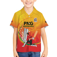 Custom Cricket PNG East Asia-Pacific Kid Hawaiian Shirt Papua New Guinea Rise to Power - Wonder Print Shop