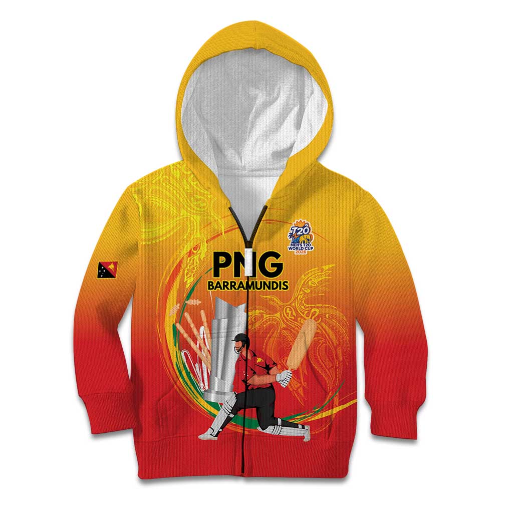 Custom Cricket PNG East Asia-Pacific Kid Hoodie Papua New Guinea Rise to Power - Wonder Print Shop