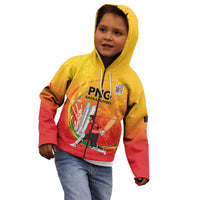 Custom Cricket PNG East Asia-Pacific Kid Hoodie Papua New Guinea Rise to Power - Wonder Print Shop