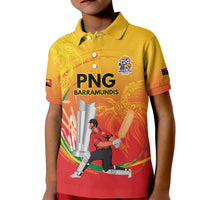Custom Cricket PNG East Asia-Pacific Kid Polo Shirt Papua New Guinea Rise to Power - Wonder Print Shop