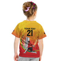 Custom Cricket PNG East Asia-Pacific Kid T Shirt Papua New Guinea Rise to Power - Wonder Print Shop