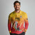 Custom Cricket PNG East Asia-Pacific Long Sleeve Polo Shirt Papua New Guinea Rise to Power - Wonder Print Shop