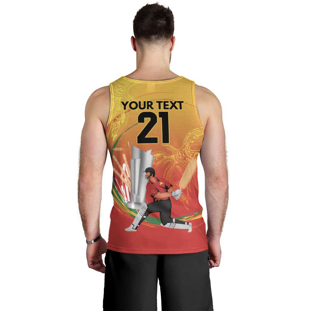 Custom Cricket PNG East Asia-Pacific Men Tank Top Papua New Guinea Rise to Power - Wonder Print Shop