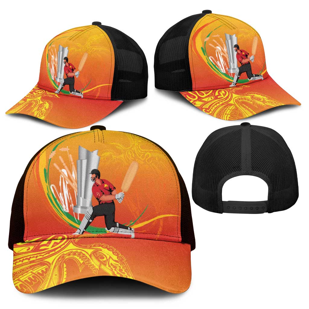 Cricket PNG East Asia-Pacific Mesh Trucker Cap Papua New Guinea Rise to Power - Wonder Print Shop