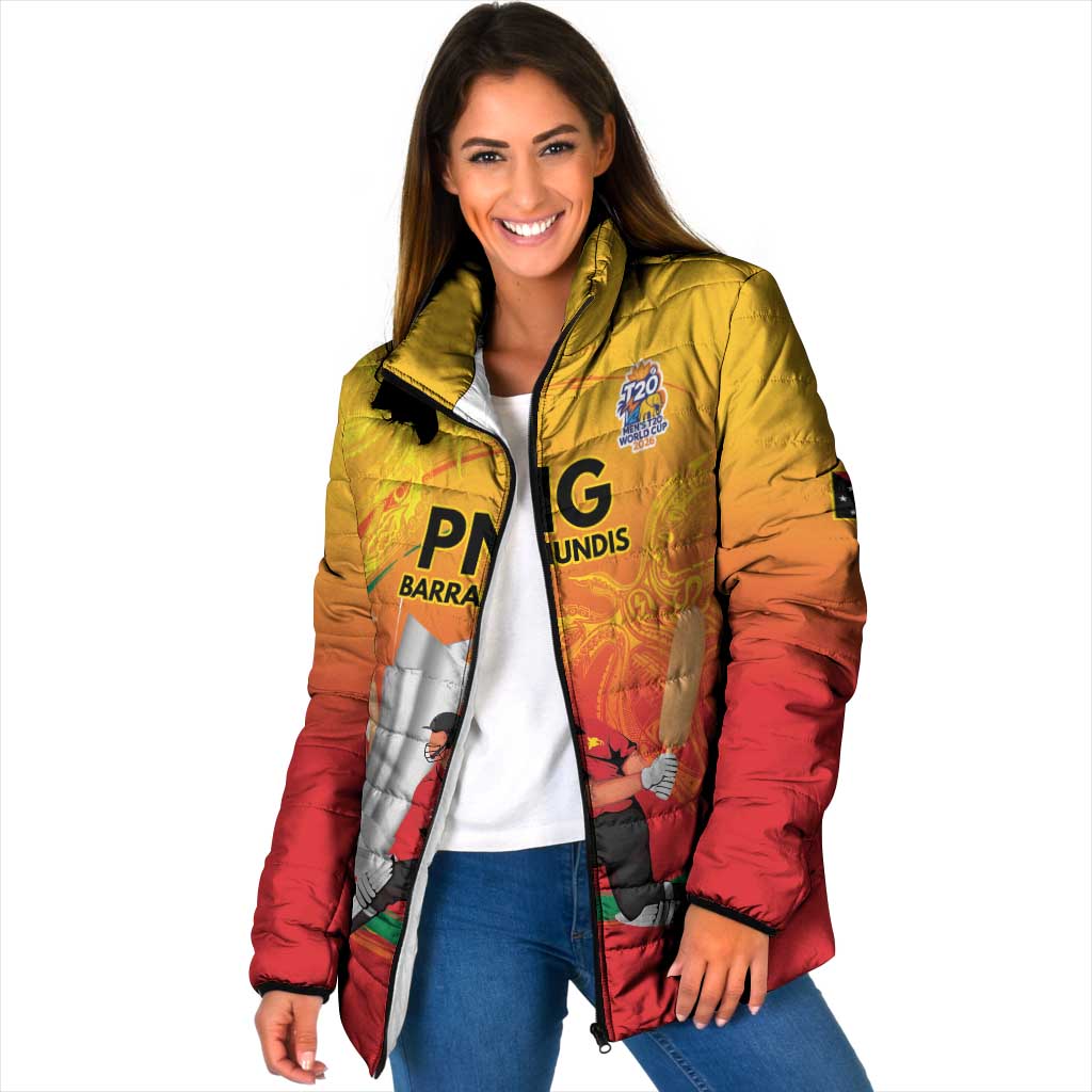 Custom Cricket PNG East Asia-Pacific Padded Jacket Papua New Guinea Rise to Power - Wonder Print Shop