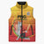 Custom Cricket PNG East Asia-Pacific Sleeveless Puffer Jacket Papua New Guinea Rise to Power - Wonder Print Shop