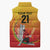 Custom Cricket PNG East Asia-Pacific Sleeveless Puffer Jacket Papua New Guinea Rise to Power - Wonder Print Shop