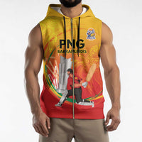 Custom Cricket PNG East Asia-Pacific Sleeveless Zip Hoodie Papua New Guinea Rise to Power - Wonder Print Shop