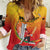 Custom Cricket PNG East Asia-Pacific Women Casual Shirt Papua New Guinea Rise to Power - Wonder Print Shop