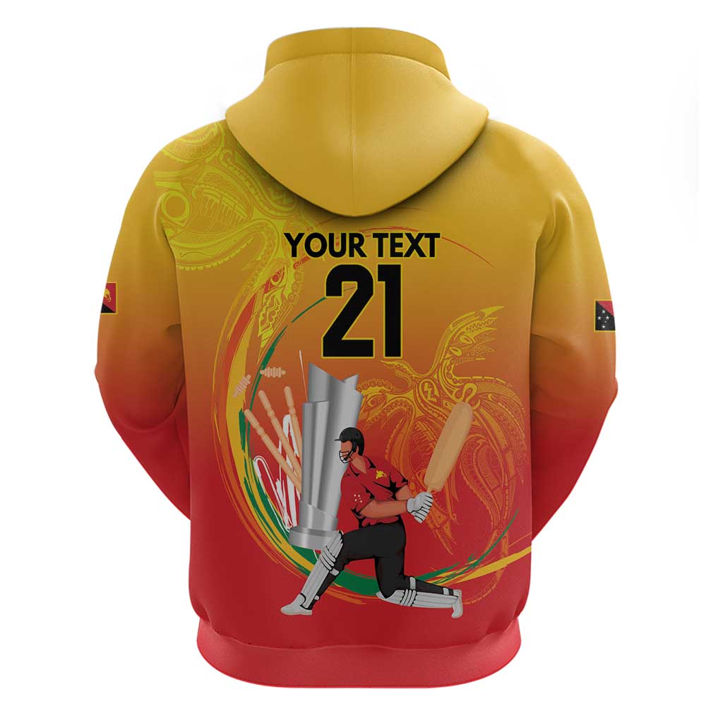 Custom Cricket PNG East Asia-Pacific Zip Hoodie Papua New Guinea Rise to Power - Wonder Print Shop