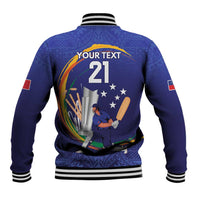 Custom Cricket Samoa East Asia-Pacific Baseball Jacket Samoa Storming the Limits - Wonder Print Shop