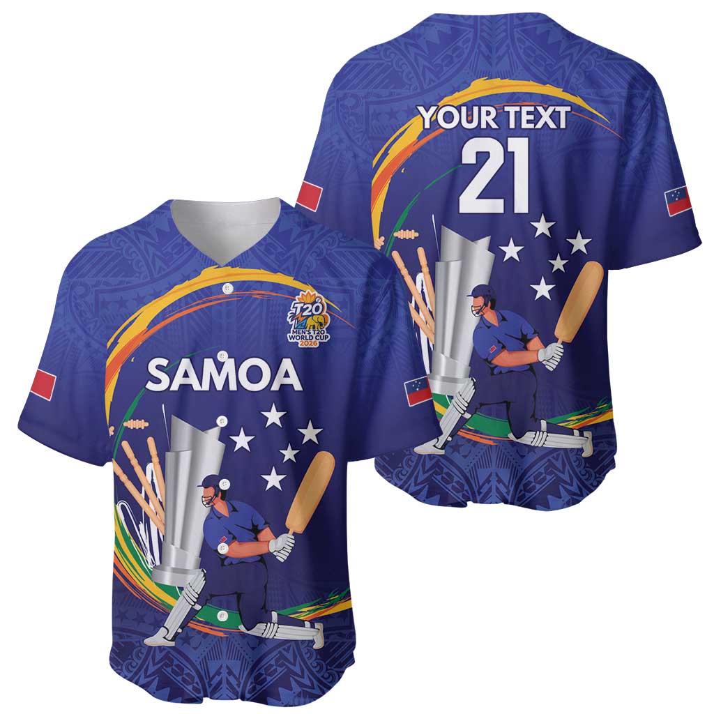 Custom Cricket Samoa East Asia-Pacific Baseball Jersey Samoa Storming the Limits - Wonder Print Shop