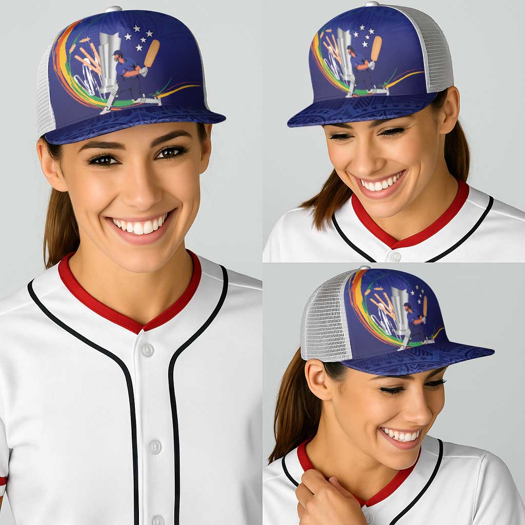 Cricket Samoa East Asia-Pacific Baseball Net Cap Samoa Storming the Limits - Wonder Print Shop