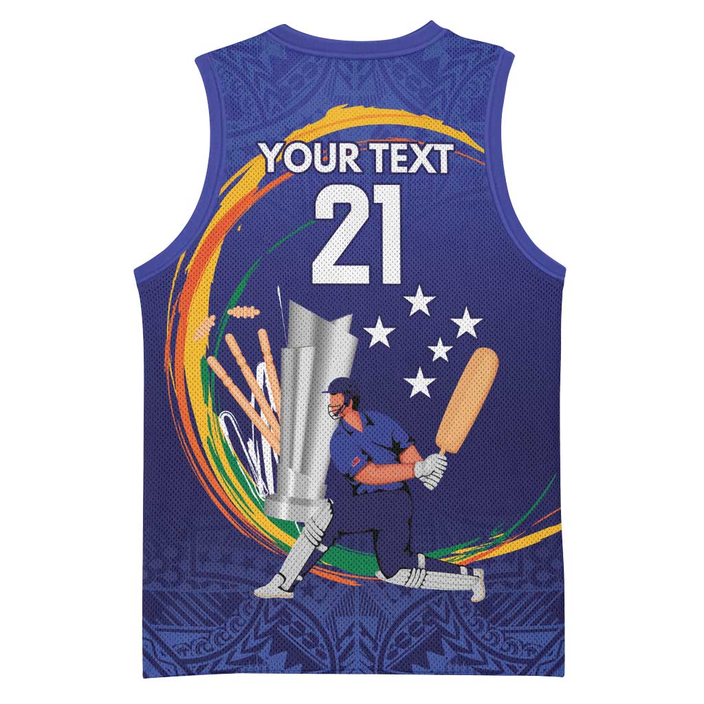 Custom Cricket Samoa East Asia-Pacific Basketball Jersey Samoa Storming the Limits - Wonder Print Shop