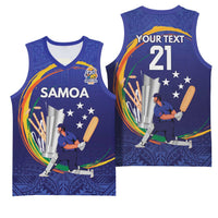 Custom Cricket Samoa East Asia-Pacific Basketball Jersey Samoa Storming the Limits - Wonder Print Shop