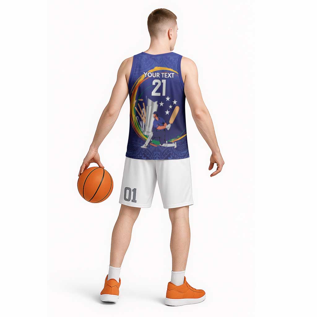Custom Cricket Samoa East Asia-Pacific Basketball Jersey Samoa Storming the Limits - Wonder Print Shop