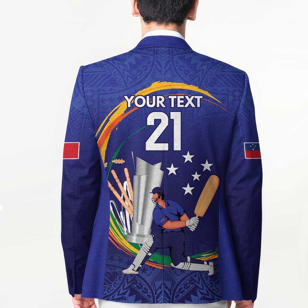 Custom Cricket Samoa East Asia-Pacific Blazer Samoa Storming the Limits - Wonder Print Shop