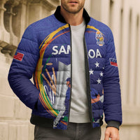 Custom Cricket Samoa East Asia-Pacific Bomber Puffer Jacket Samoa Storming the Limits - Wonder Print Shop