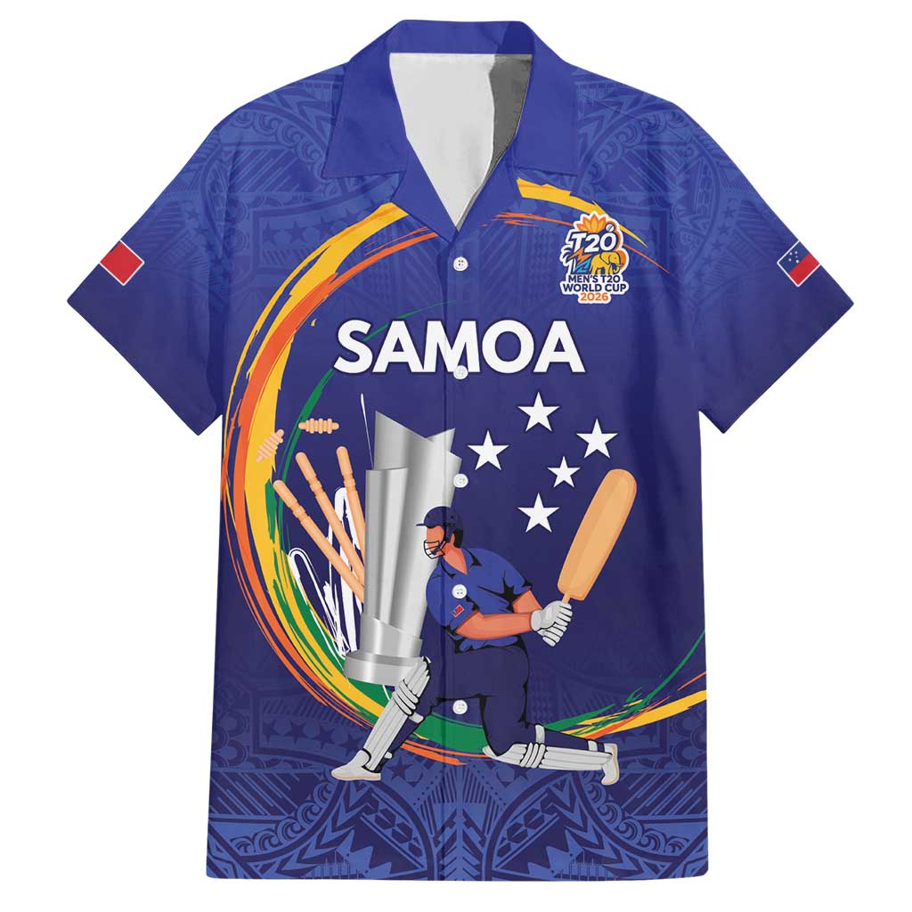 Custom Cricket Samoa East Asia-Pacific Hawaiian Shirt Samoa Storming the Limits - Wonder Print Shop
