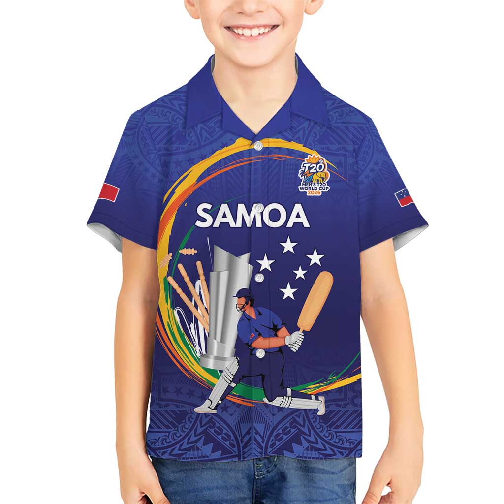 Custom Cricket Samoa East Asia-Pacific Hawaiian Shirt Samoa Storming the Limits - Wonder Print Shop