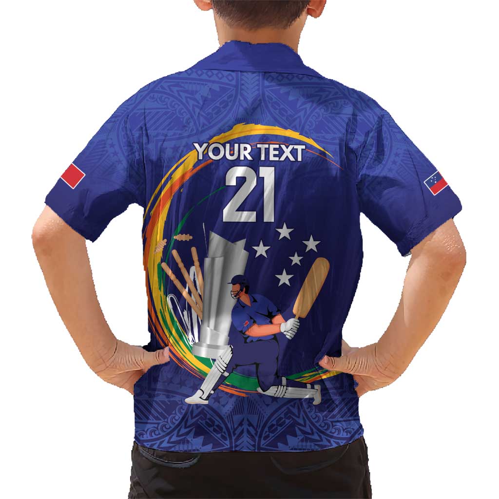 Custom Cricket Samoa East Asia-Pacific Hawaiian Shirt Samoa Storming the Limits - Wonder Print Shop