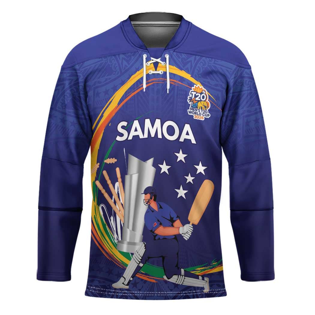 Custom Cricket Samoa East Asia-Pacific Hockey Jersey Samoa Storming the Limits - Wonder Print Shop