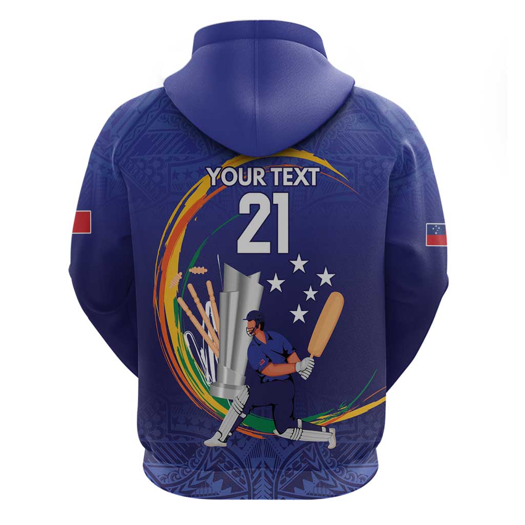 Custom Cricket Samoa East Asia-Pacific Hoodie Samoa Storming the Limits - Wonder Print Shop