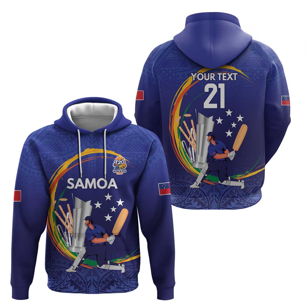Custom Cricket Samoa East Asia-Pacific Hoodie Samoa Storming the Limits - Wonder Print Shop