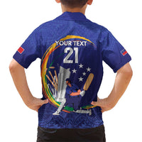 Custom Cricket Samoa East Asia-Pacific Kid Hawaiian Shirt Samoa Storming the Limits - Wonder Print Shop
