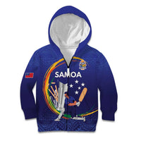 Custom Cricket Samoa East Asia-Pacific Kid Hoodie Samoa Storming the Limits - Wonder Print Shop