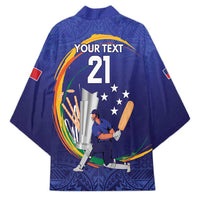 Custom Cricket Samoa East Asia-Pacific Kimono Samoa Storming the Limits - Wonder Print Shop