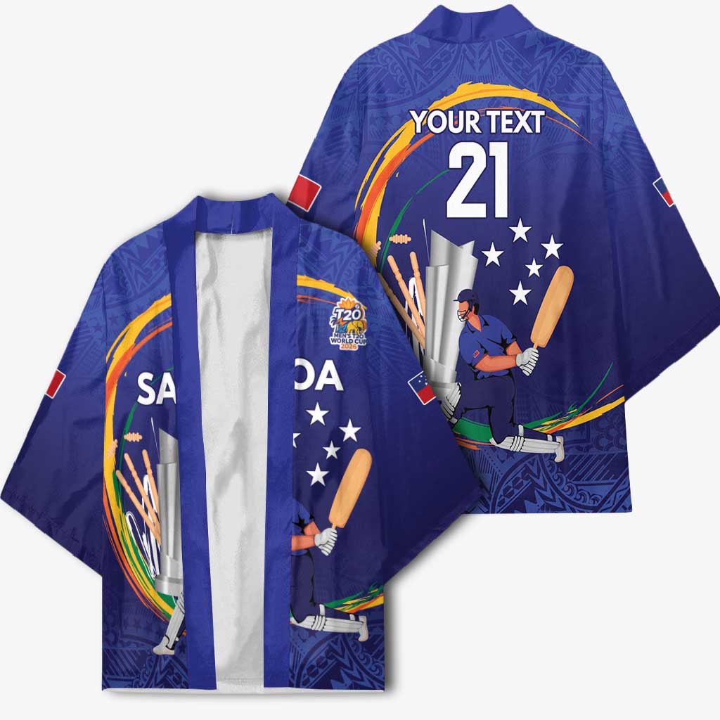 Custom Cricket Samoa East Asia-Pacific Kimono Samoa Storming the Limits - Wonder Print Shop