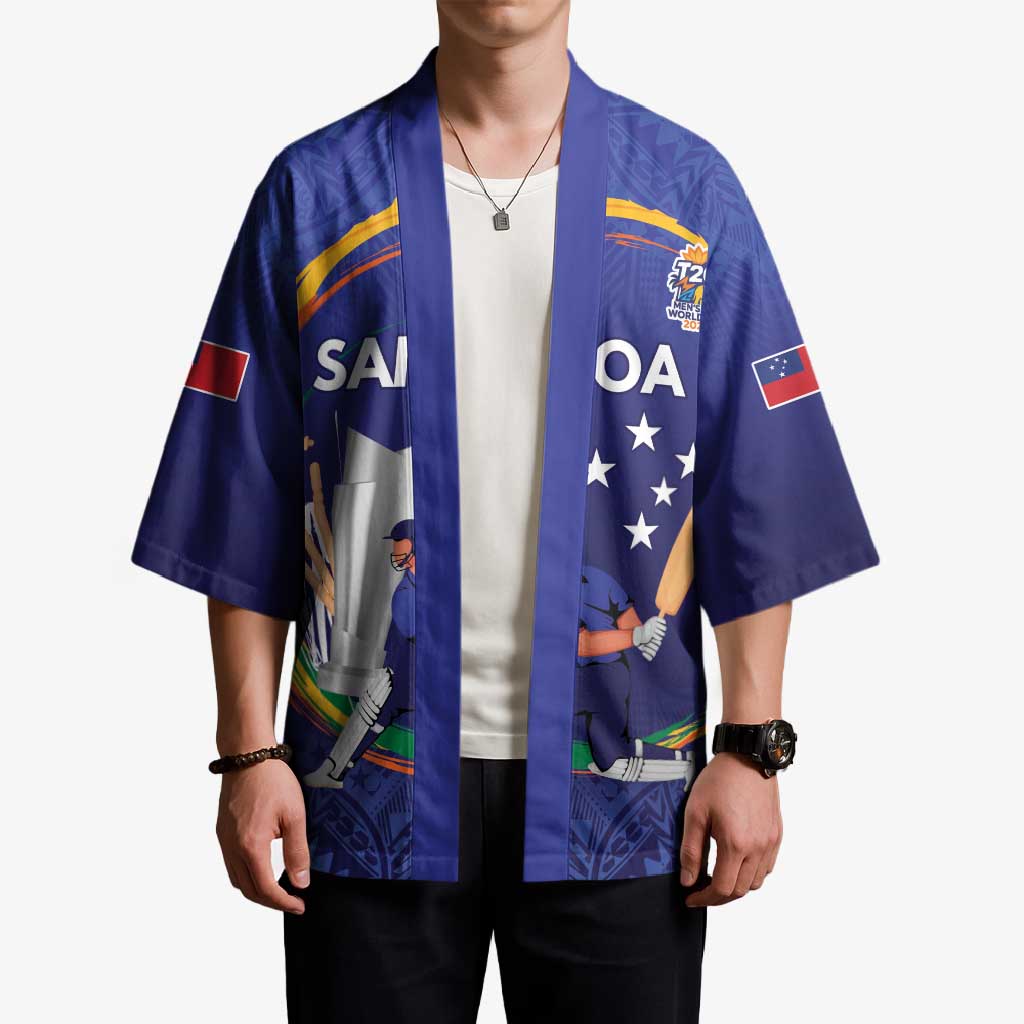 Custom Cricket Samoa East Asia-Pacific Kimono Samoa Storming the Limits - Wonder Print Shop