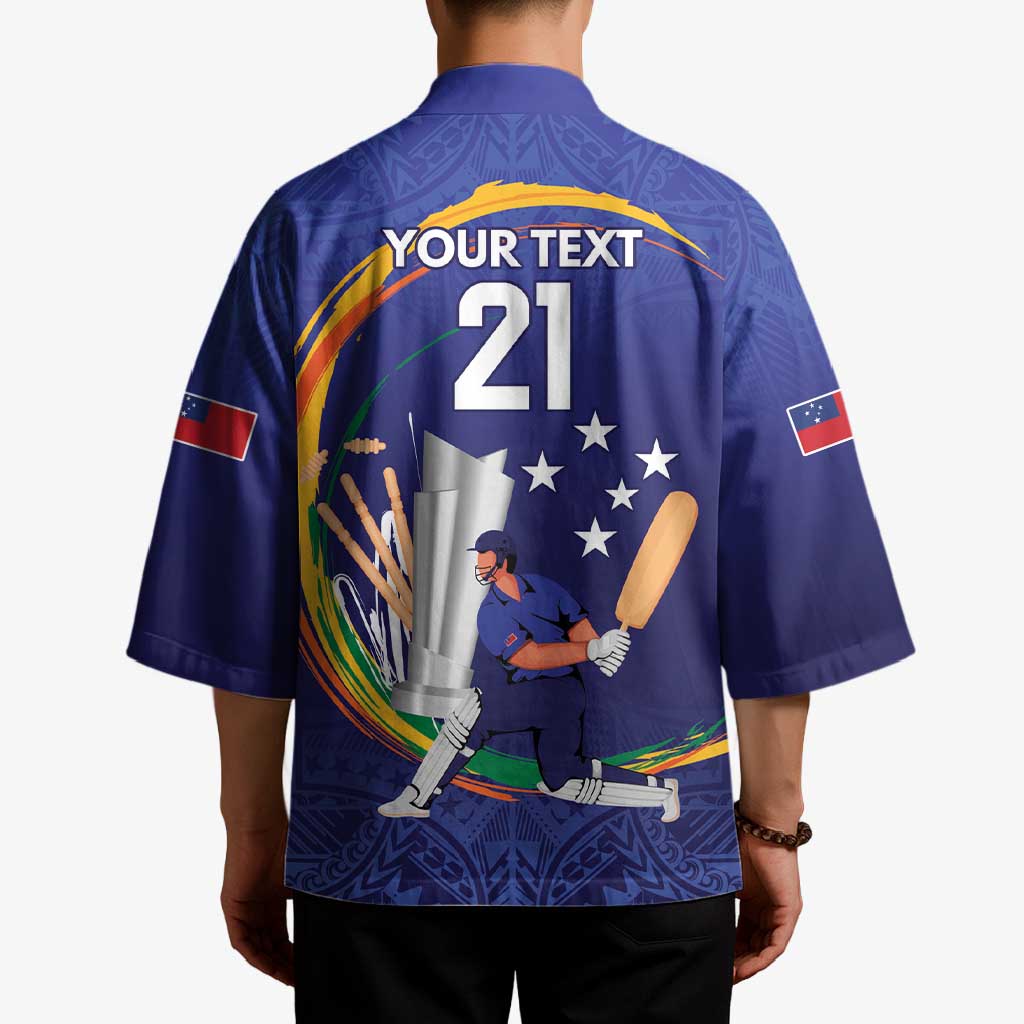Custom Cricket Samoa East Asia-Pacific Kimono Samoa Storming the Limits - Wonder Print Shop