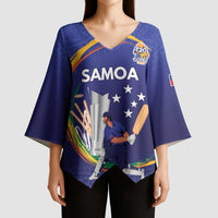 Custom Cricket Samoa East Asia-Pacific Kimono Sleeve Blouse Samoa Storming the Limits - Wonder Print Shop
