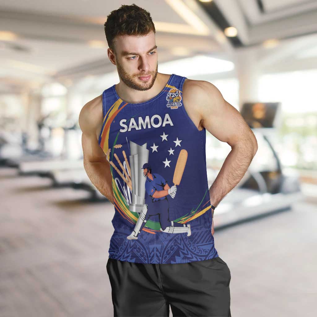 Custom Cricket Samoa East Asia-Pacific Men Tank Top Samoa Storming the Limits - Wonder Print Shop