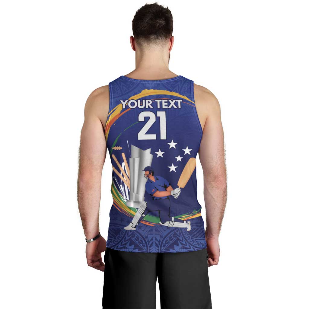 Custom Cricket Samoa East Asia-Pacific Men Tank Top Samoa Storming the Limits - Wonder Print Shop
