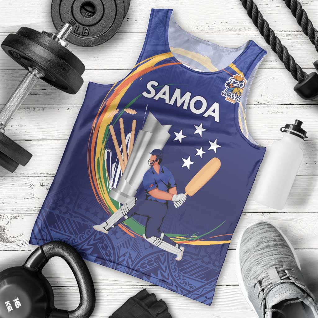 Custom Cricket Samoa East Asia-Pacific Men Tank Top Samoa Storming the Limits - Wonder Print Shop