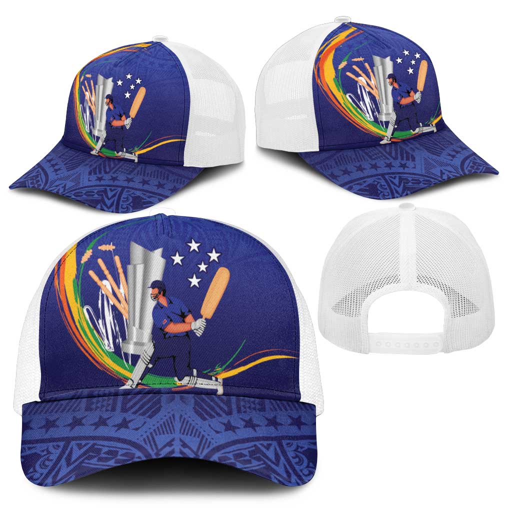 Cricket Samoa East Asia-Pacific Mesh Trucker Cap Samoa Storming the Limits - Wonder Print Shop