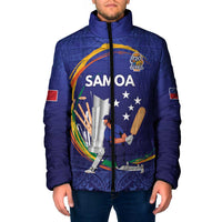 Custom Cricket Samoa East Asia-Pacific Padded Jacket Samoa Storming the Limits - Wonder Print Shop