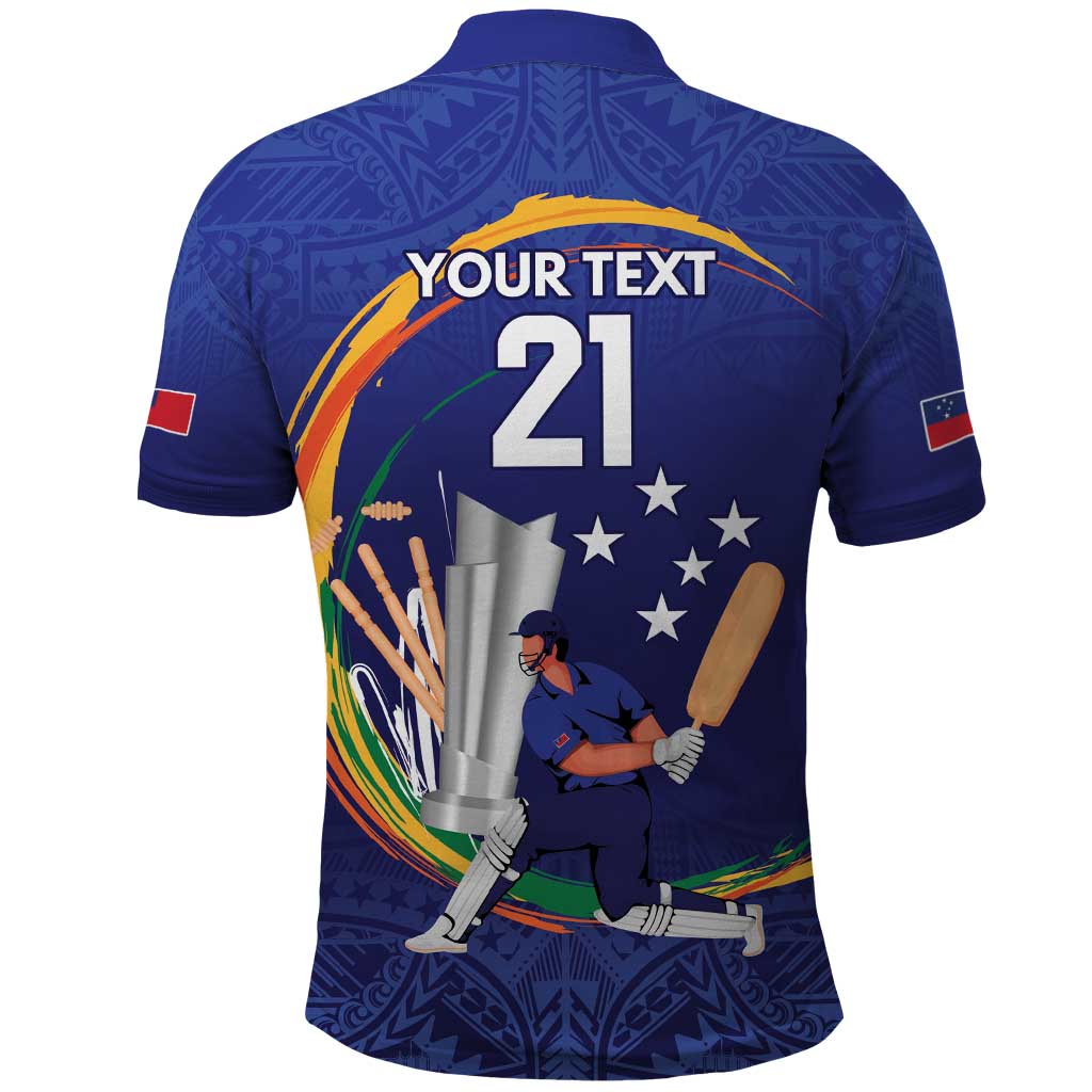 Custom Cricket Samoa East Asia-Pacific Polo Shirt Samoa Storming the Limits - Wonder Print Shop