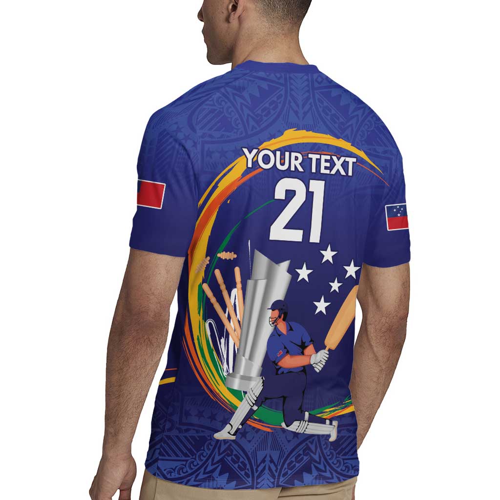 Custom Cricket Samoa East Asia-Pacific Rugby Jersey Samoa Storming the Limits - Wonder Print Shop