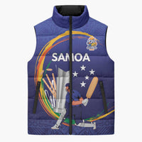 Custom Cricket Samoa East Asia-Pacific Sleeveless Puffer Jacket Samoa Storming the Limits - Wonder Print Shop