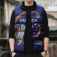 Custom Cricket Samoa East Asia-Pacific Sleeveless Puffer Jacket Samoa Storming the Limits - Wonder Print Shop