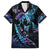 Personalised Polynesia Ribbon Butterflies Kid Hawaiian Shirt Silver Fern Breast Cancer With Papua Shell Pattern - Wonder Print Shop