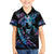 Personalised Polynesia Ribbon Butterflies Kid Hawaiian Shirt Silver Fern Breast Cancer With Papua Shell Pattern - Wonder Print Shop