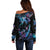 Personalised Polynesia Ribbon Butterflies Off Shoulder Sweater Silver Fern Breast Cancer With Papua Shell Pattern - Wonder Print Shop