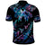 Personalised Polynesia Ribbon Butterflies Polo Shirt Silver Fern Breast Cancer With Papua Shell Pattern - Wonder Print Shop